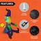 Joiedomi; 4 FT Tall Halloween Inflatable Witch Crashing Into Tree with Build-in LEDs Blow Up Inflatables for Halloween Party Indoor, Outdoor, Yard, Garden, Lawn Decorations; Category:Halloween Inflatables; Image:4